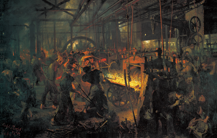  Adolpyh Von Menzel —— 轧钢工厂